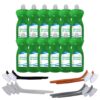 Bumper Pack of 12 Washing-up Liquid (1L) and 10 Assorted Dish / Washing up Brushes