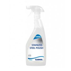 Keep your stainless steel surfaces shining with Cleenol Stainless Steel Polish. This non-aerosol and vegan formulation provides a long-lasting shine and helps keep your surfaces corrosion-resistant.
