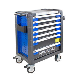 Hyundai HYTC9003 305 Piece 7 Drawer Caster Mounted Roller Tool Chest Cabinet